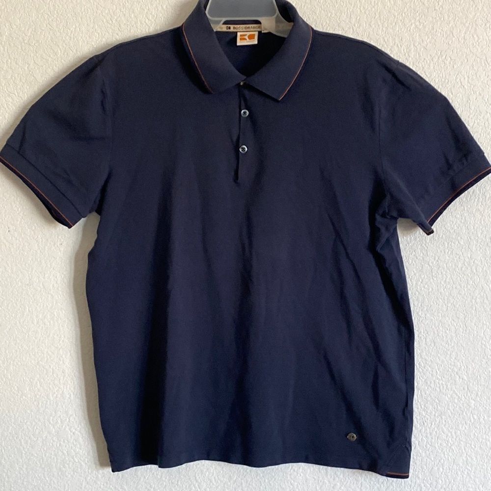 BOSS ORANGE Men’s Navy Blue Polo Size XXL